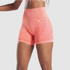 Gymshark orange marl vital seamless shorts